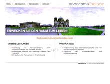 Tablet Screenshot of panorama-palace.de